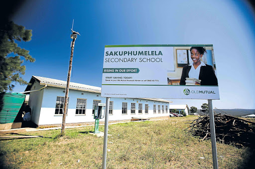 LET DOWN: Sakuphumelela Secondary School near King William’s Town where pupils are struggling with a shortage of furniture and textbooks Picture: MARK ANDREWS