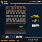 [Mã Skamsale11 Giảm 10% Đơn 200K] Hxsj V200 | Bàn Phím Cơ Gaming Một Tay