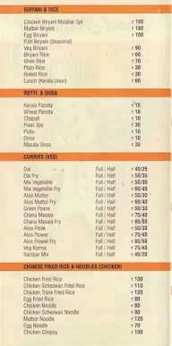 Hotel Malabar menu 3