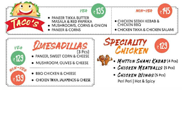 La Pino'z Pizza menu 