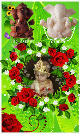 Go Green Ganesh Photo Frames