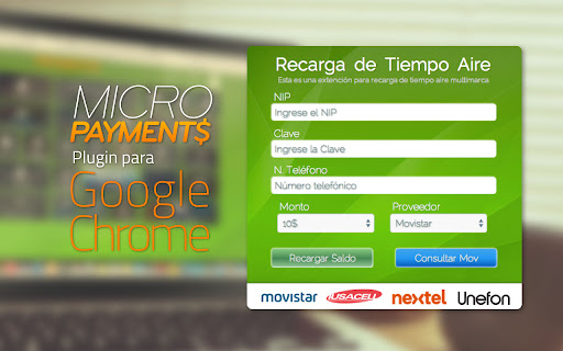 Recarga Tiempo Aire MultiMarca Micropayments