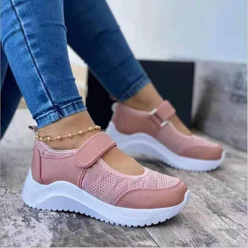 Title 3, Plus Size Womens Wedge Velcro Casual Sports Sh...
