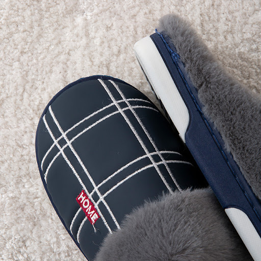 Title 12, Winter Warm Slugged Bottom Plush Slippers, cozy...