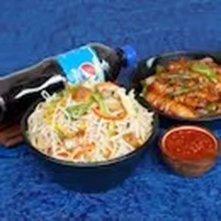 Chicken Chilli Dry + Chicken Fried Rice + Coldrink [500 Ml]