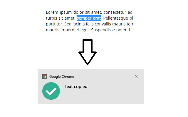 Copy By Select chrome extension