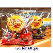 (Hsd 04/2024) Kẹo Mút Chupa Chups Hương Cola / Trái Cây 600G Gói Lớn 60 Que.