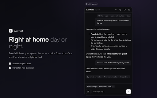 Evenfall - private AI chat & notes screenshot 5