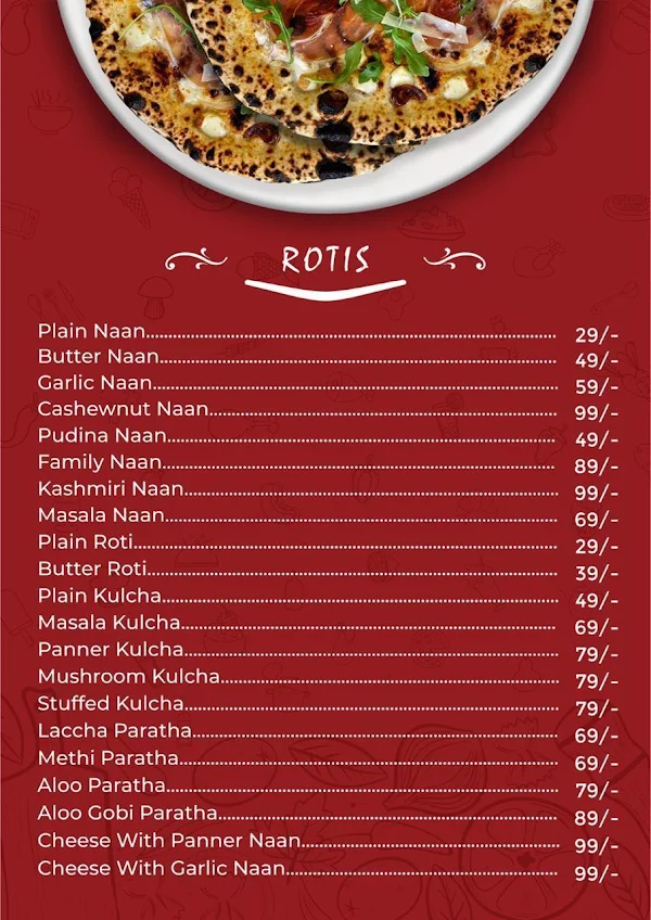 Dwaraka Krishna menu 