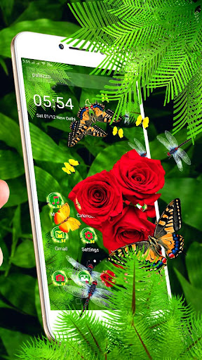 3D Rose Parallax Launcher Theme?