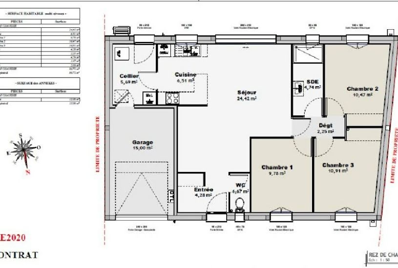  Vente Terrain + Maison - Terrain : 515m² - Maison : 80m² à Cognac (16100) 