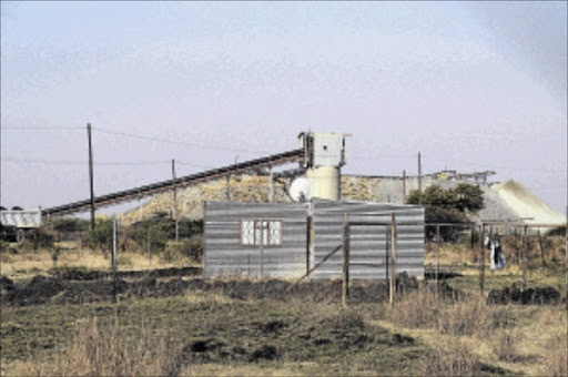 HARD LIFE: A shack near a Lonmin mineshaft in Bapong, west of Pretoria , where residents are very poor. PHOTO: Thulani Mbele