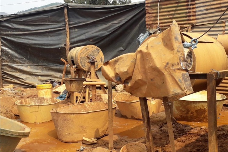 The alleged illegal gold processing lab in Pilgrim's Rest, Mpumalanga.