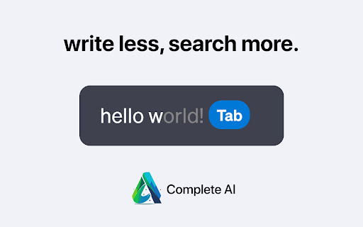 Complete AI - Text Autocomplete for ChatGPT