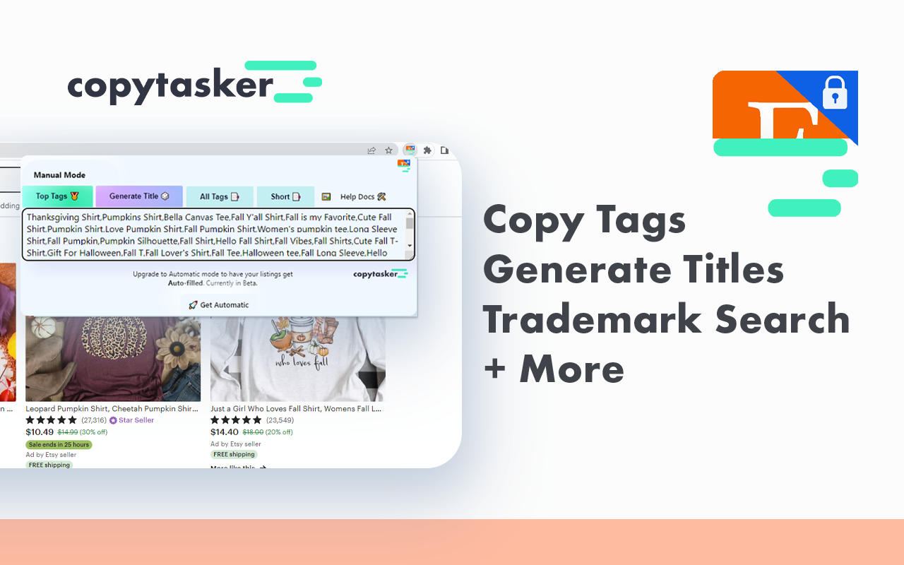 Copy Tags Etsy Keywords Titles - Copytasker Preview image 3