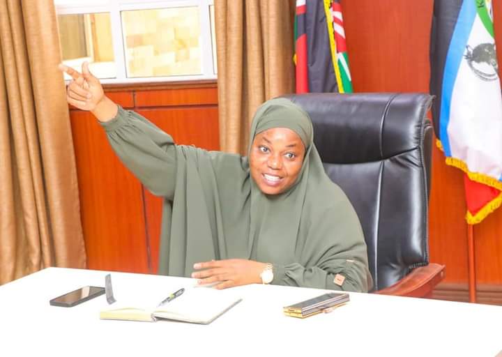 Governor Fatuma Achani at her office in Kwale headquarters, Matuga sub-county Friday, March 24, 2023.