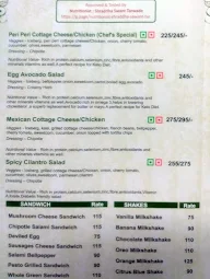 The Salad Stop menu 1