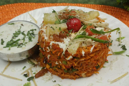 Veg. Biryani With Raita