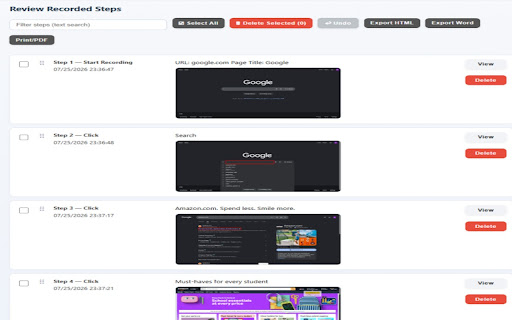 Simple Steps Recorder screenshot 3