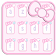 Cute baby Kitty pink keyboard icon