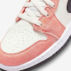 gs air jordan 1 mid se team orange/sail/white/black