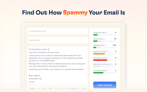 Email Template Checker | Warmy
