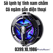 Sò Lạnh Sl - 10 Led Rgb, Nam Châm Hít Cực Mạnh, Có Ngàm Dùng Cho Điện Thoại