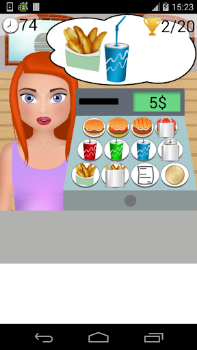 burger cash register game