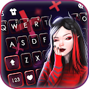 ダウンロード Cute Devil Girl Keyboard Background をインストールする 最新 APK ダウンローダ