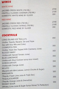 Chutneez Restaurant Lounge & Bar menu 1