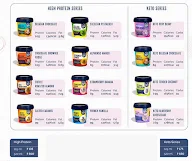 GetAWhey - Healthy Ice Creams menu 1