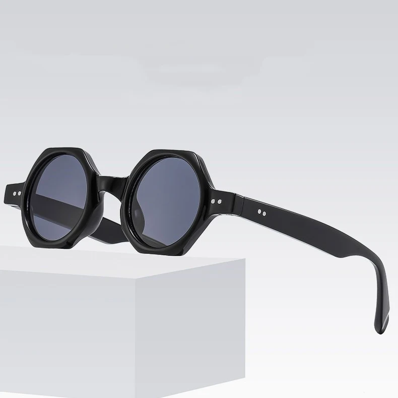 Gafas de sol personalizadas con montura redonda de polígono – Diseño único, protección UV, estilo a medida para ti.