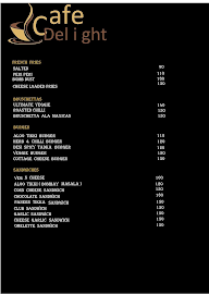 Cafe Delight menu 1