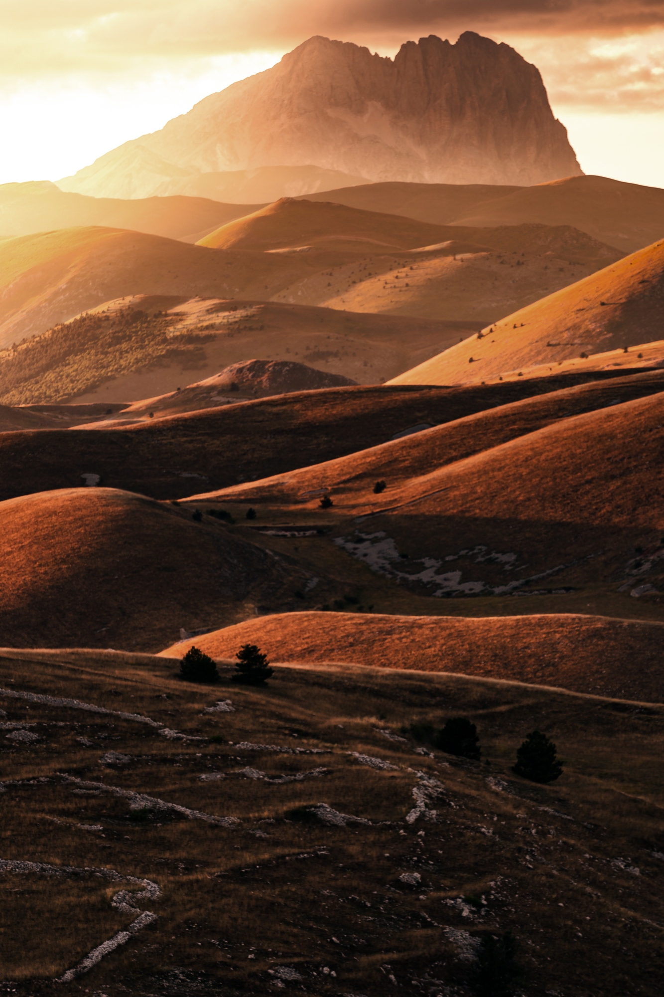 Tramonto sul Gran Sasso d'Italia di enrico_trekker