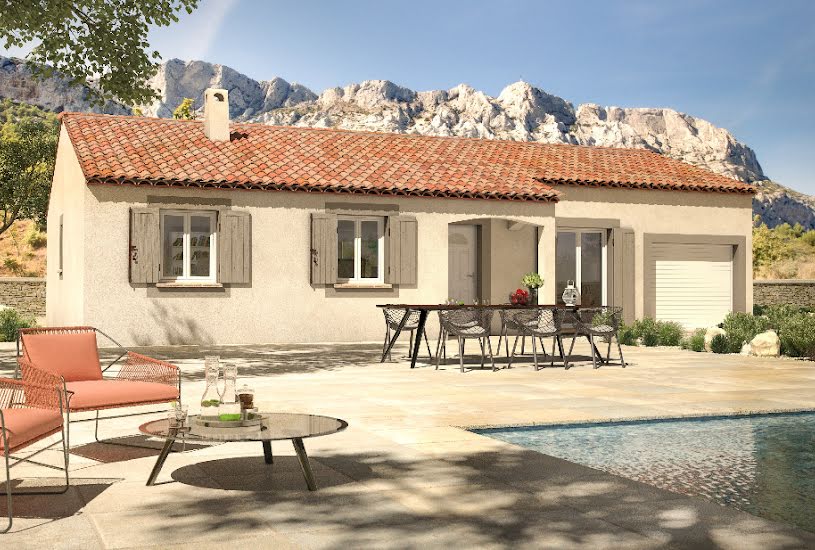  Vente Terrain + Maison - Terrain : 589m² - Maison : 90m² à Mouriès (13890) 