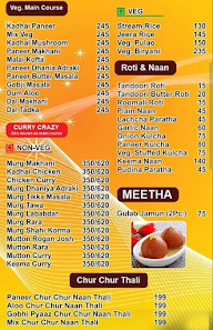 Moolchand Chur Chur Naan Or Paratha Since 1979 menu 1