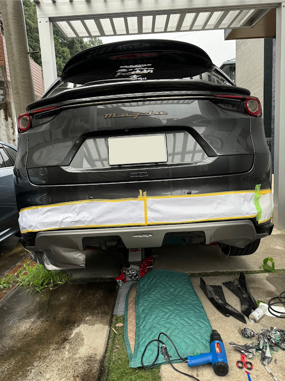 CX-8のラッピング一新‼︎・3Mラッピングシート最高・今回はブラッシュドにしてみた・イメチェン成功・シワ＆エアーから脱却に関するカスタム事例の投稿画像8枚目