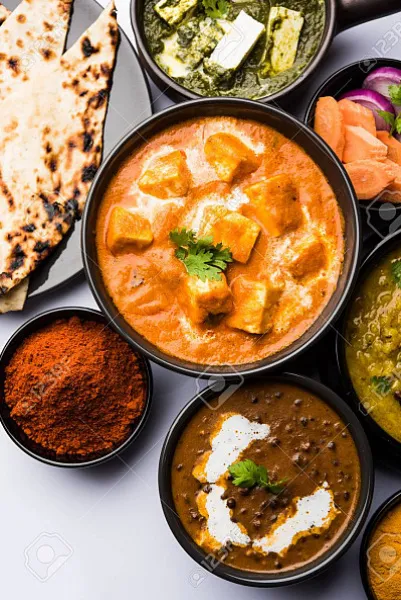 Butter Chicken+dal Makhni+rice+2 Butter Wheat Roti