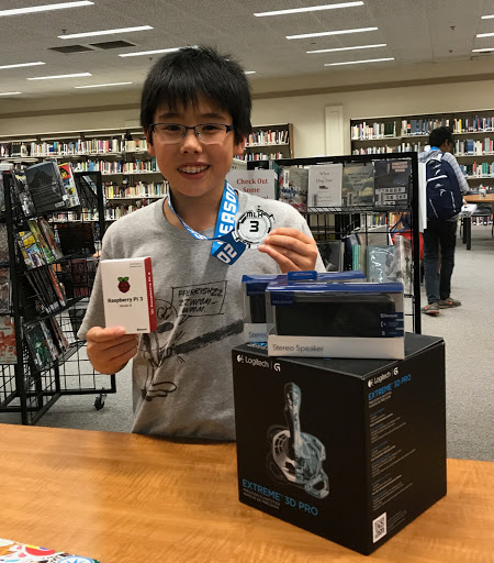 Sean After Receiving His 3rd Place Overall Award in the HackaThon