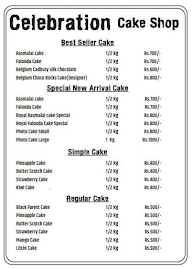Celebration Cake Shop menu 1