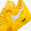 off-white x nike air force 1 low university gold