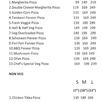 Pizza Hut.Com menu 