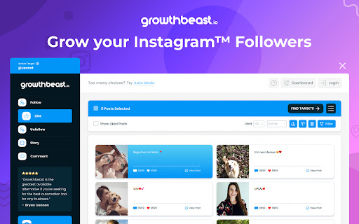 Growthbeast - Best AI-Powered Instagram Bot