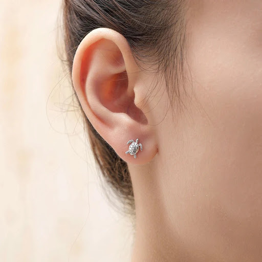 Title 5, Retro Creative Turtle Earrings for Women, Old C...