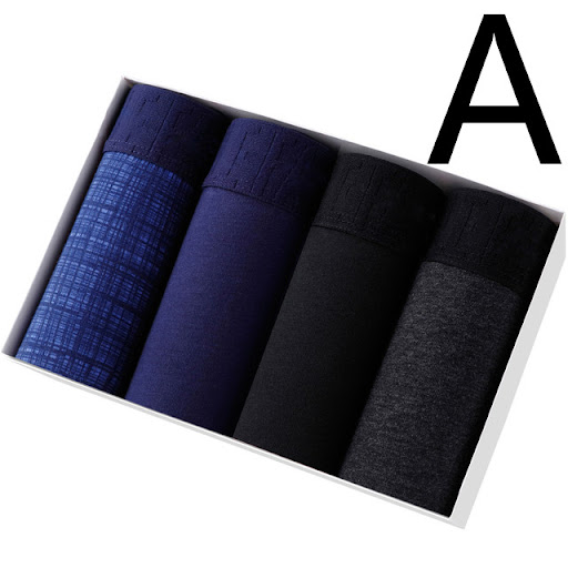 Title 3, 4-Piece Set of Mens Boxer Shorts, designed for...