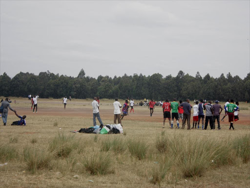 A soccer match takes centre stage at Posta Ground off Ngong Road./FILE