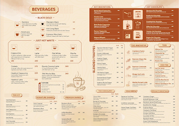 Tan Coffee menu 