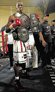 UNDECIDED: Thabo Sonjica's  fight for the vacant IBO junior lightweight title hangs by a thread 
      Photo: MICHAEL PINYANA