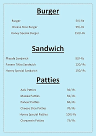 Honey Juice Corner menu 2