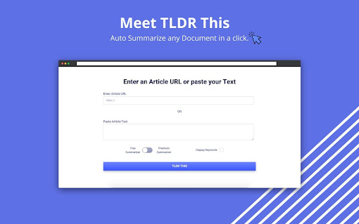 TLDR This - Free automatic text summary tool